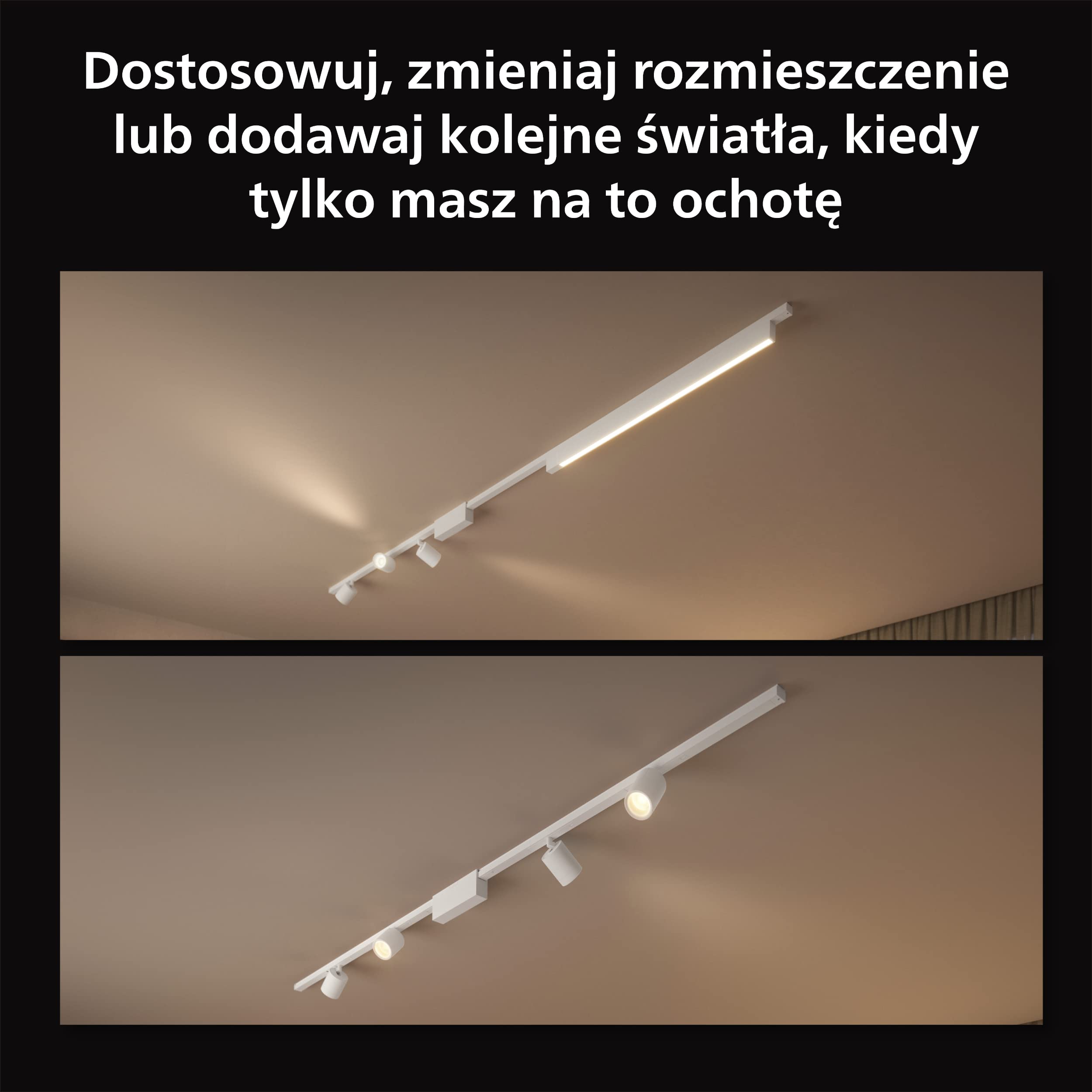Philips Hue White and color ambiance Lampa wisząca Perifo (czarna)