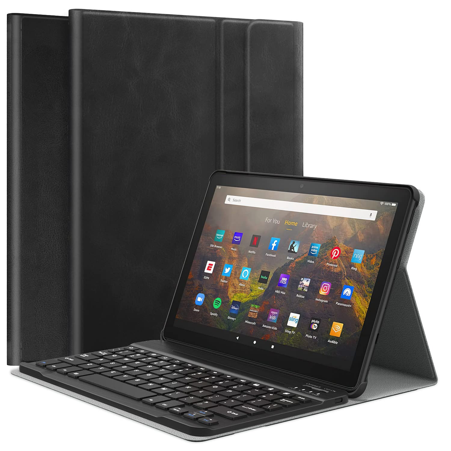 Amazon | Fire HD 10 キーボード ケース ATiC Fire HD 10/10Plus用