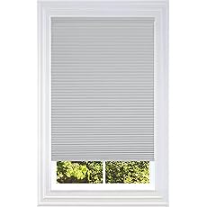 BlindsAvenue Cellular Honeycomb Cordless Shade, 9/16" Single Cell, Blackout, Misty Gray, Size: 62" W x 72" H