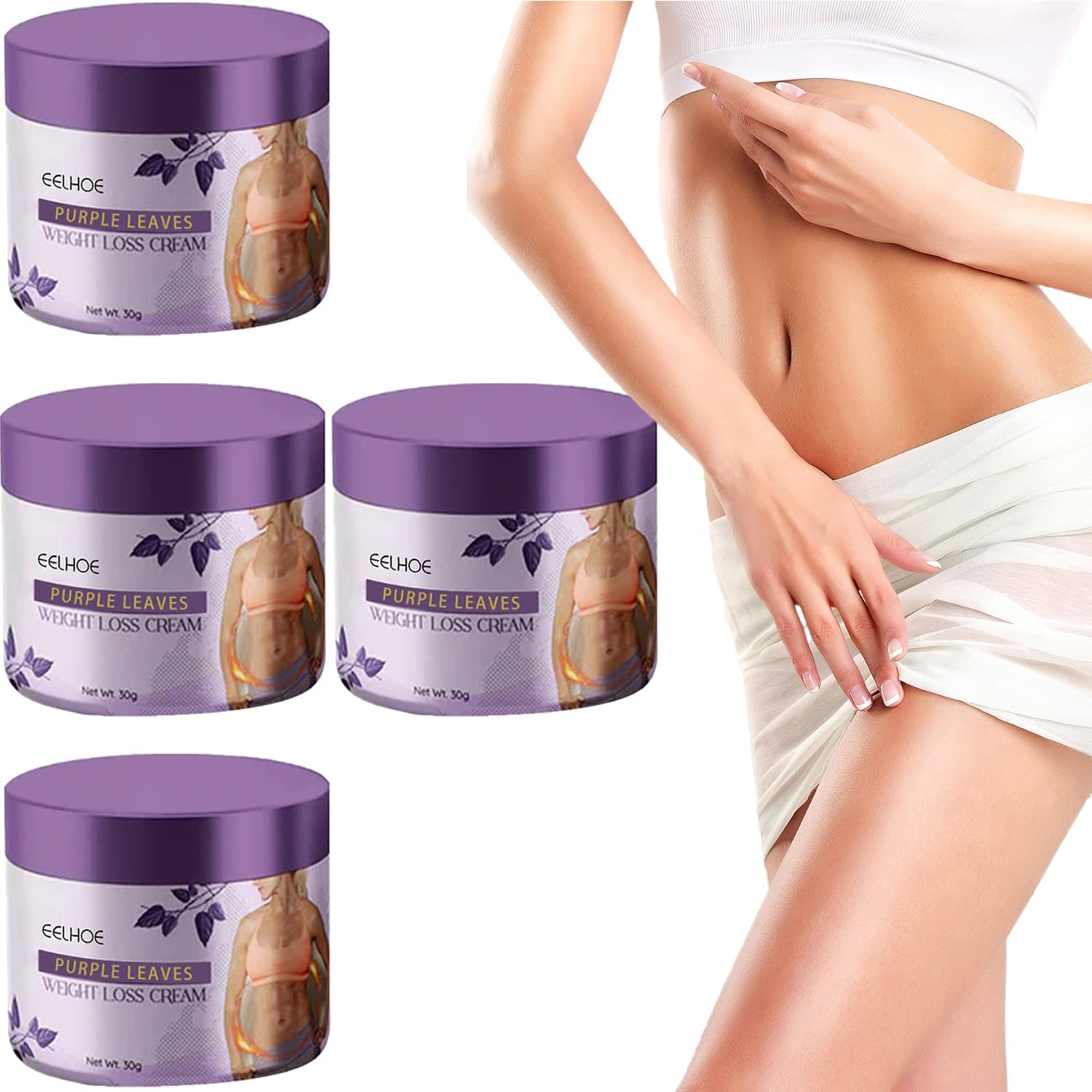 Kenyan Purple Leaves Cream Weight Loss Cream for Belly, Anti Cellulite,  Wormwood Sticky Skin Cream, Ginger Fat Burner Slimming for Women 30g (4  pieces) : Amazon.com.be: Beauty