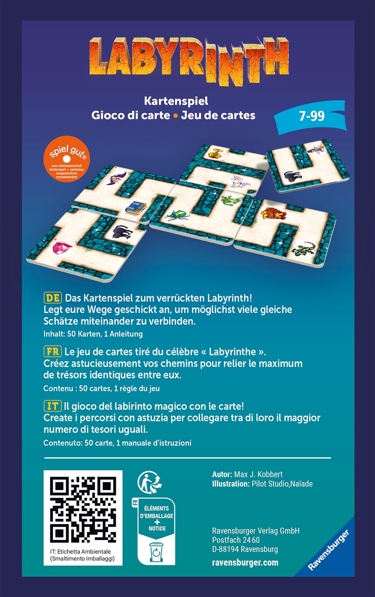 Ravensburger 20849 Labyrinth Card 20849-La Famiglia Classic | WhichOne