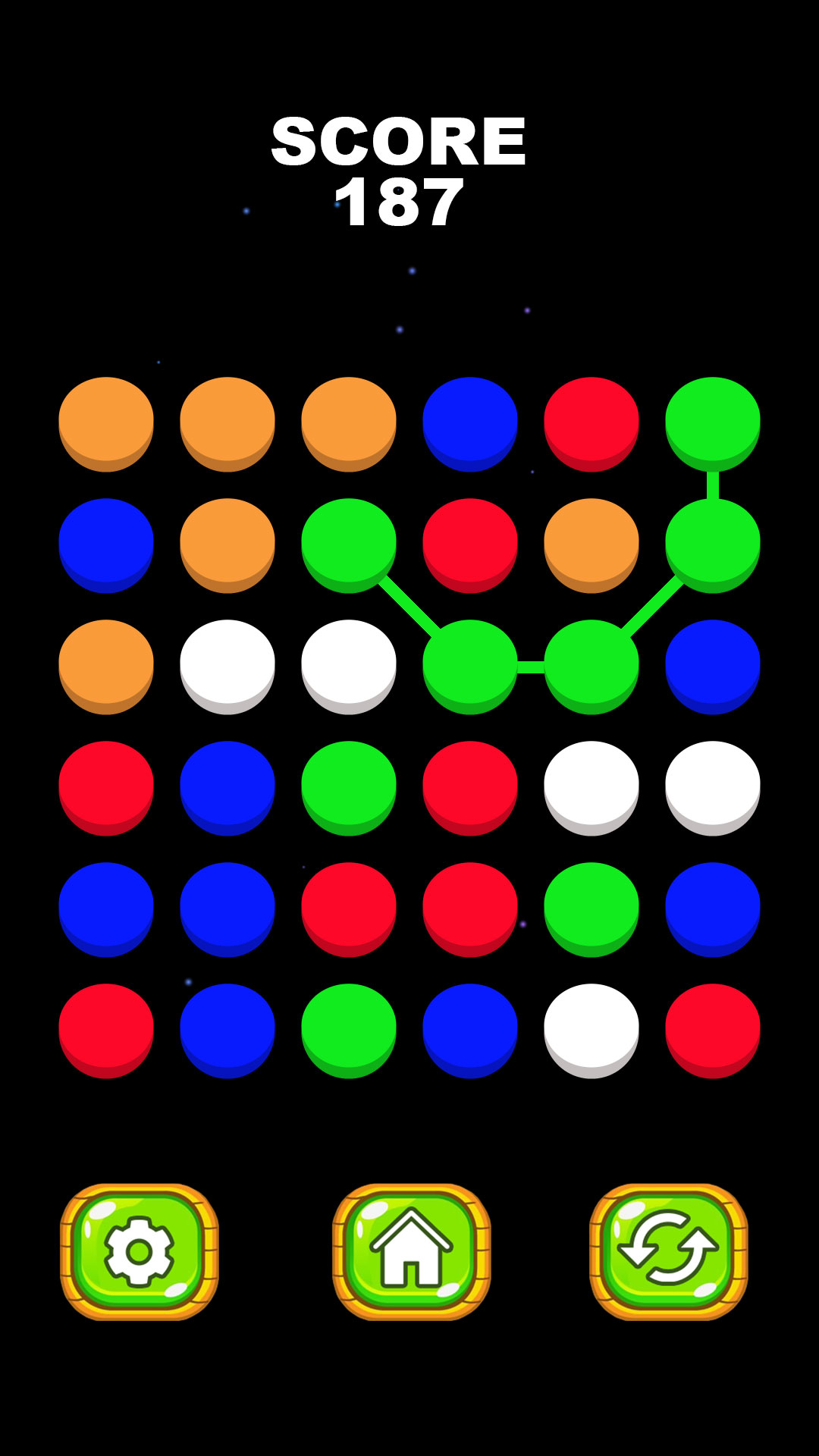 Three Dots Line Connect Puzzle – Color Match Chain Game, Relaxing Brain ...