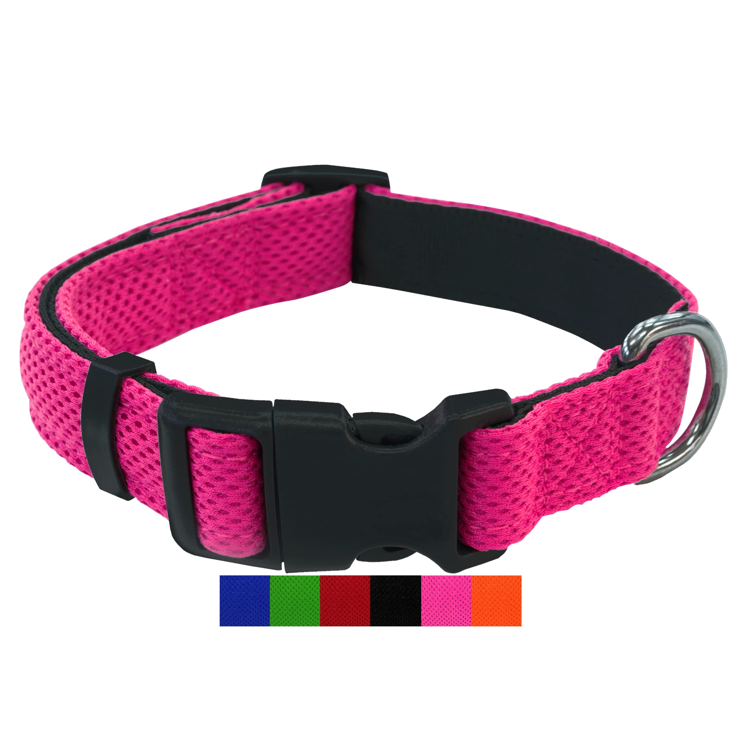 TDTOK Hundehalsband Mit Blume – Verstellbar, Größe M (Orange), Für Kleine Bis Große Hunde