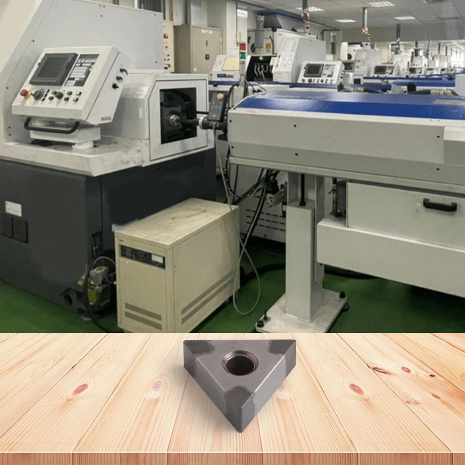 Premium CBN CNC Turning Inserts for Hardened Steel, Cast Iron & HRC65+ Materials - Long Lasting WNMG431, VNMG331, CNMG431, TNMG331 Cutting Tools(TNMG160404 CBN-6)