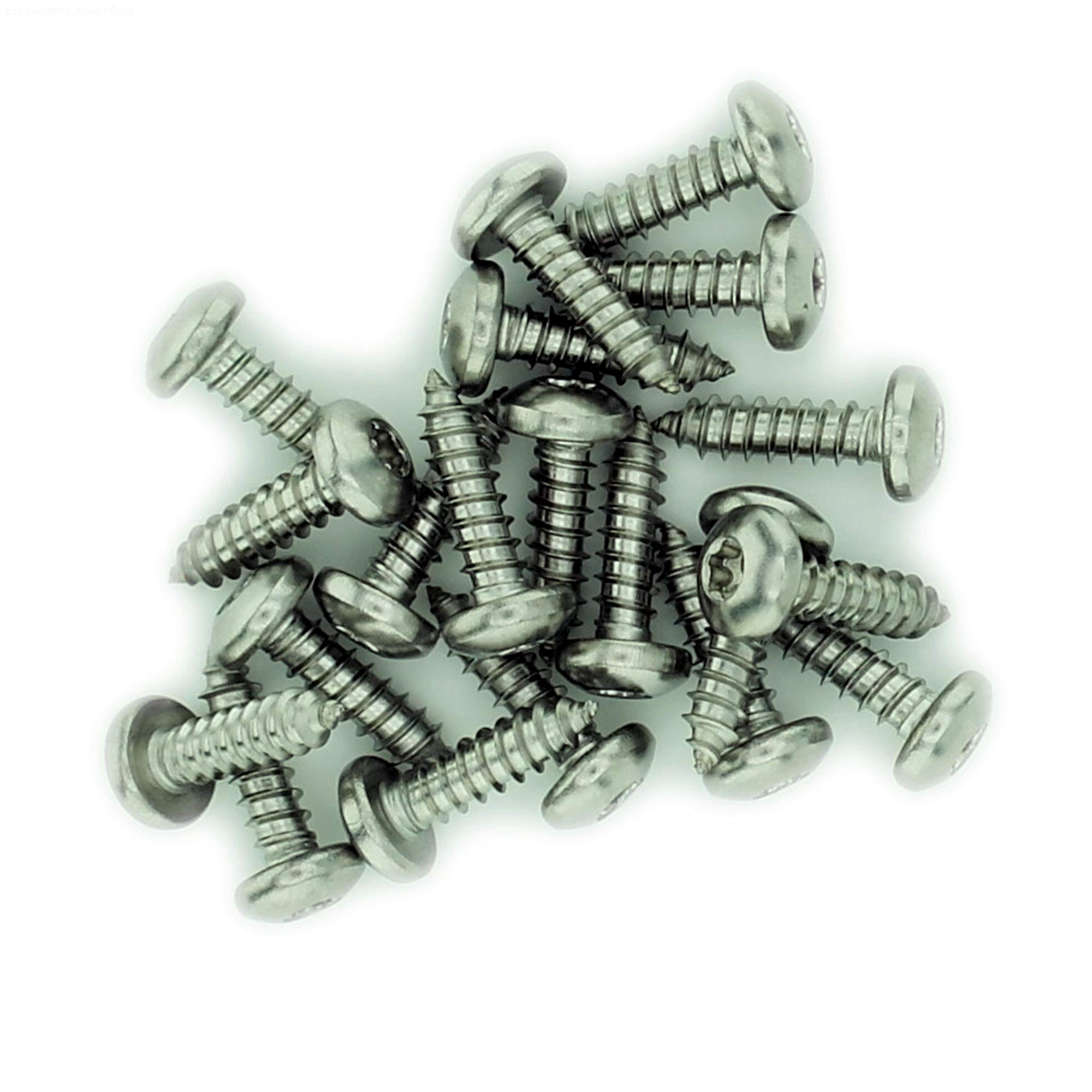 Singularity Supplies No.4 X 0.5 (2.9Mm X 13Mm) Tx Pan Self-Tapping Screw - Stainless Steel (A2) (Pack Of 20)