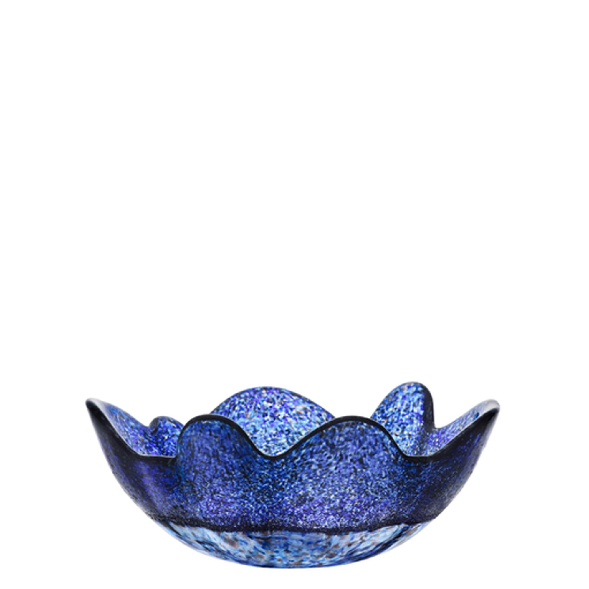 Kosta Boda Organix Bowl, Stormy Blue, Medium