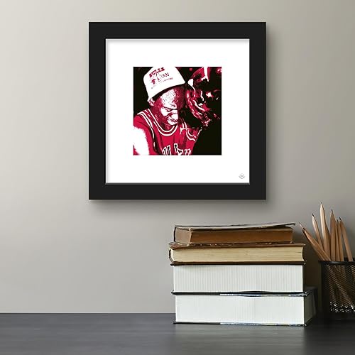 Miniatura 4 de Trends International Gallery Pops Michael Jordan - Póster de pared de trofeo del campeonato de 1991, 12.00 x 12.00 pulgadas, versión de marco negro