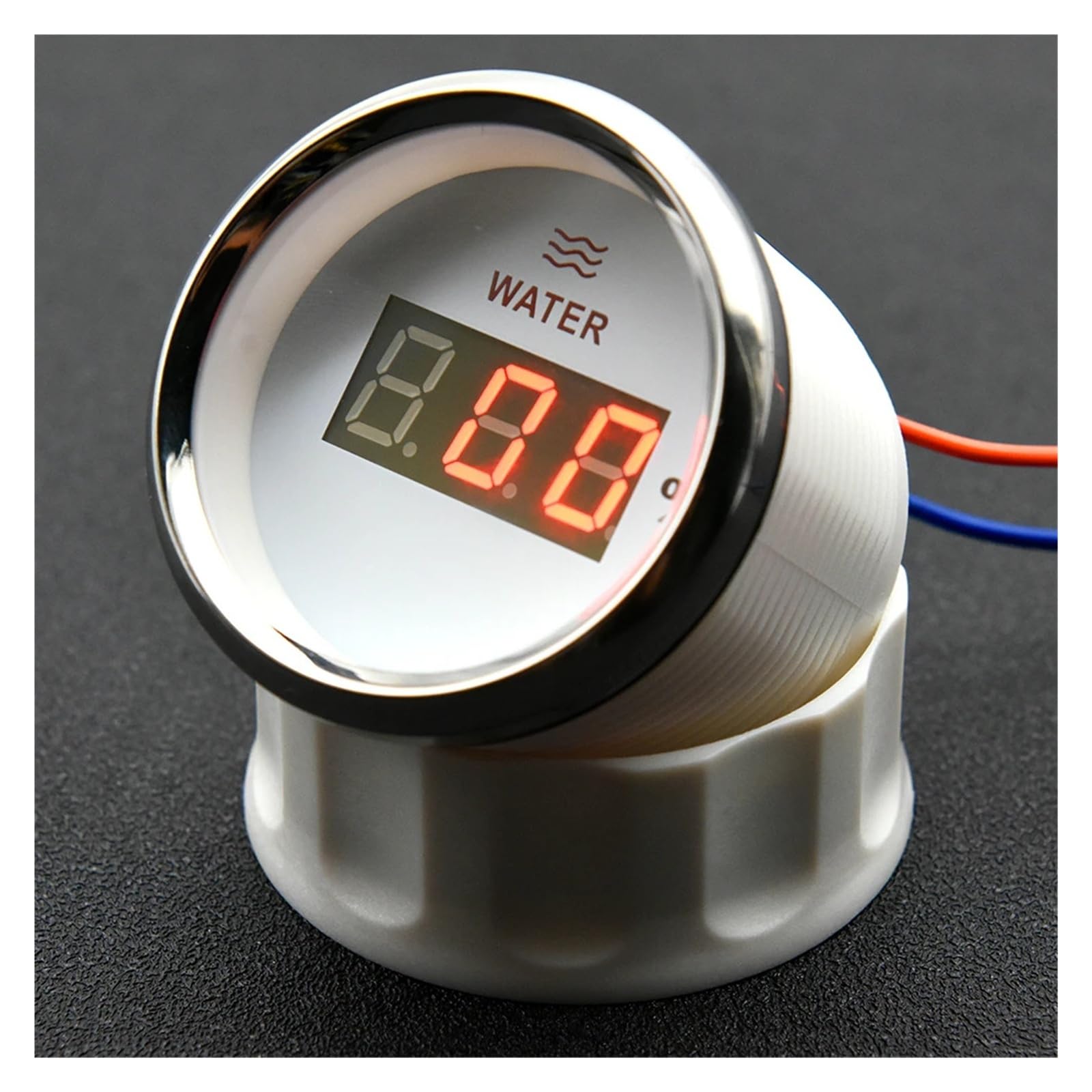 Cyfrowy wskaźnik poziomu wody 2 "52 mm z czerwonym podświetleniem LED 0-190ohm Wskaźnik poziomu wody w zbiorniku do samochodu RV łodzi Stabilne wyjście(240-33ohm WS)