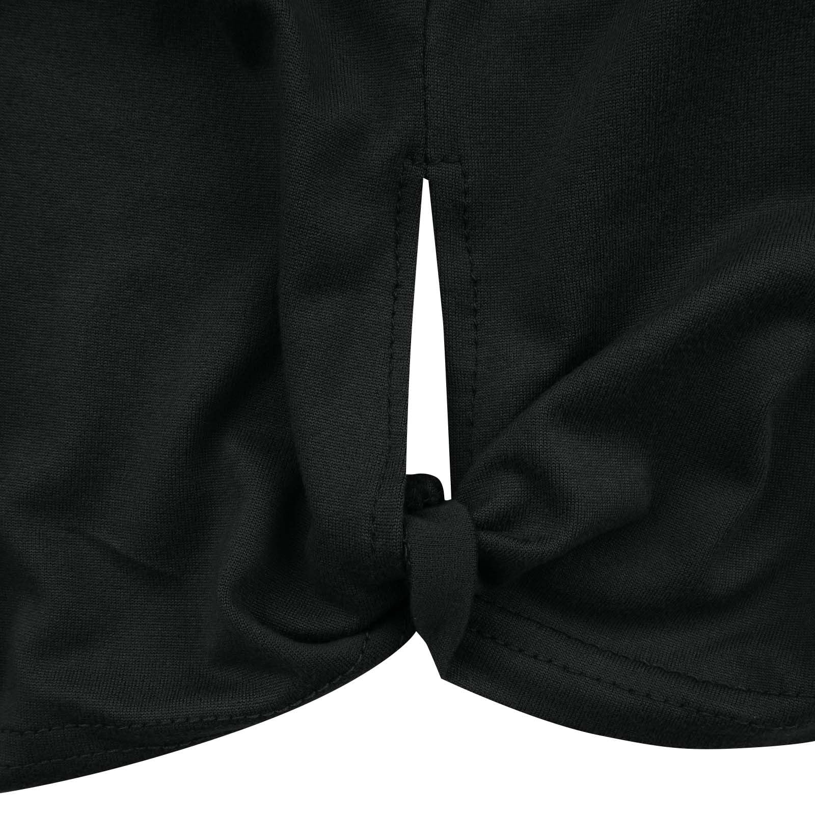 Athletic Tank Tops for Women Twist Knot Cut Out Side Slit Crop Tops Yoga Workout Loose Fit Sleeveless T-Shirts - 5