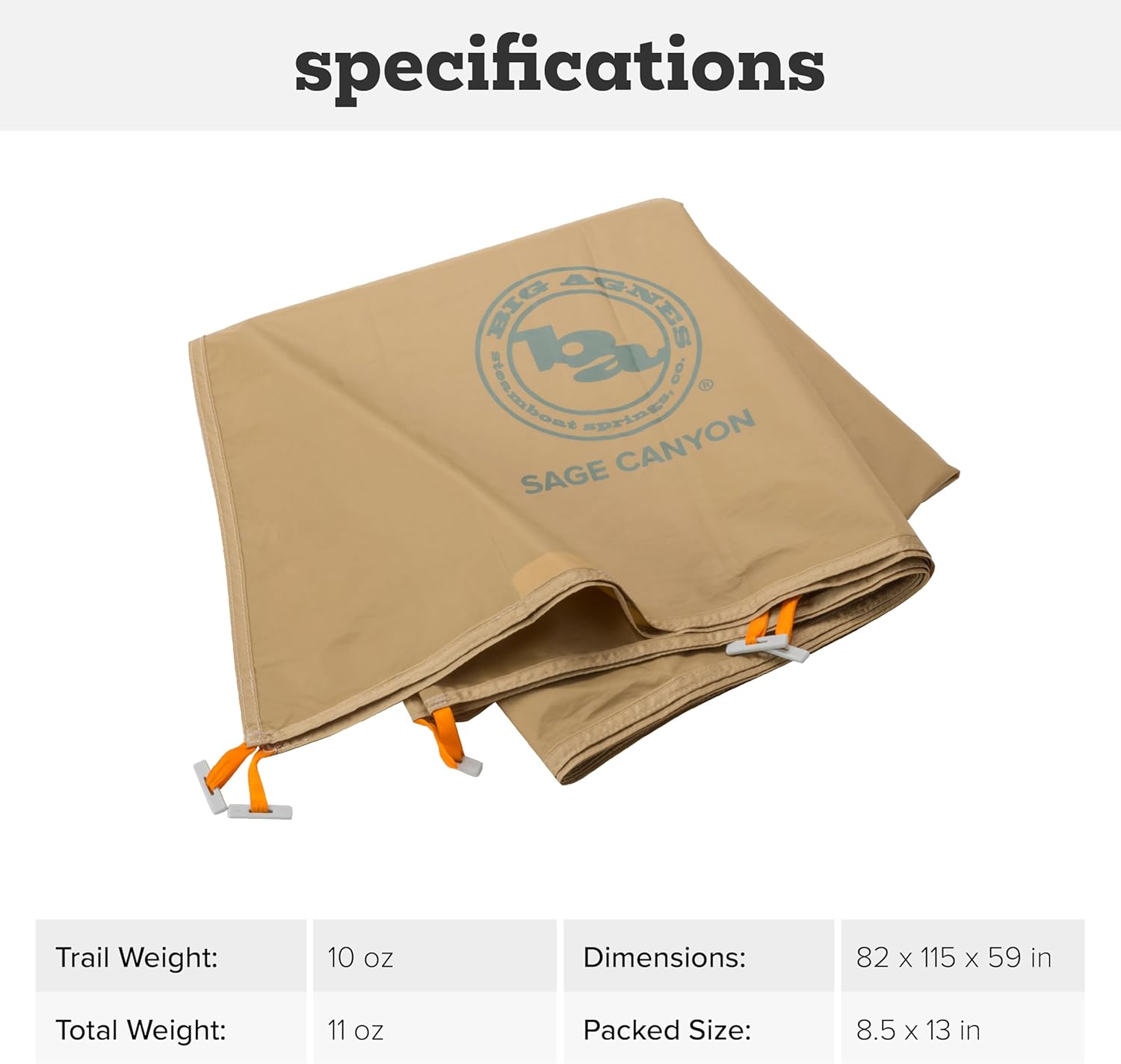 Big Agnes Sage Canyon Shelter Plus Accessory Wall - Camping Tent Accessories, Pop Up Sun and Wind Shade Screen