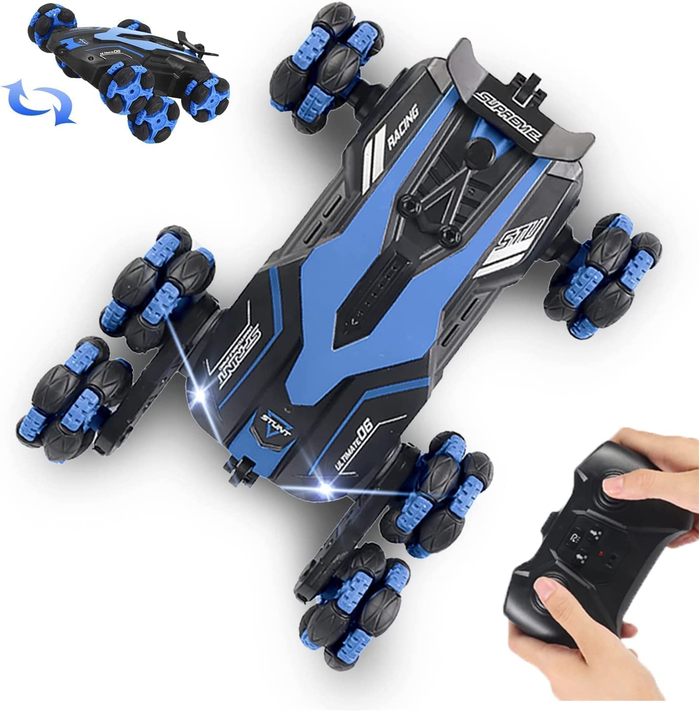 GRAPHENE 6 Wheel Remote Control Laser Stunt Car 2.4G Off-Road High Speed Telescopic RC Truck Double Sided with 360° Rotating Twisting Drift Car Toy for Kids (Multicolor) (B0BSFB62PR) Amazon Price History, Amazon Price Tracker