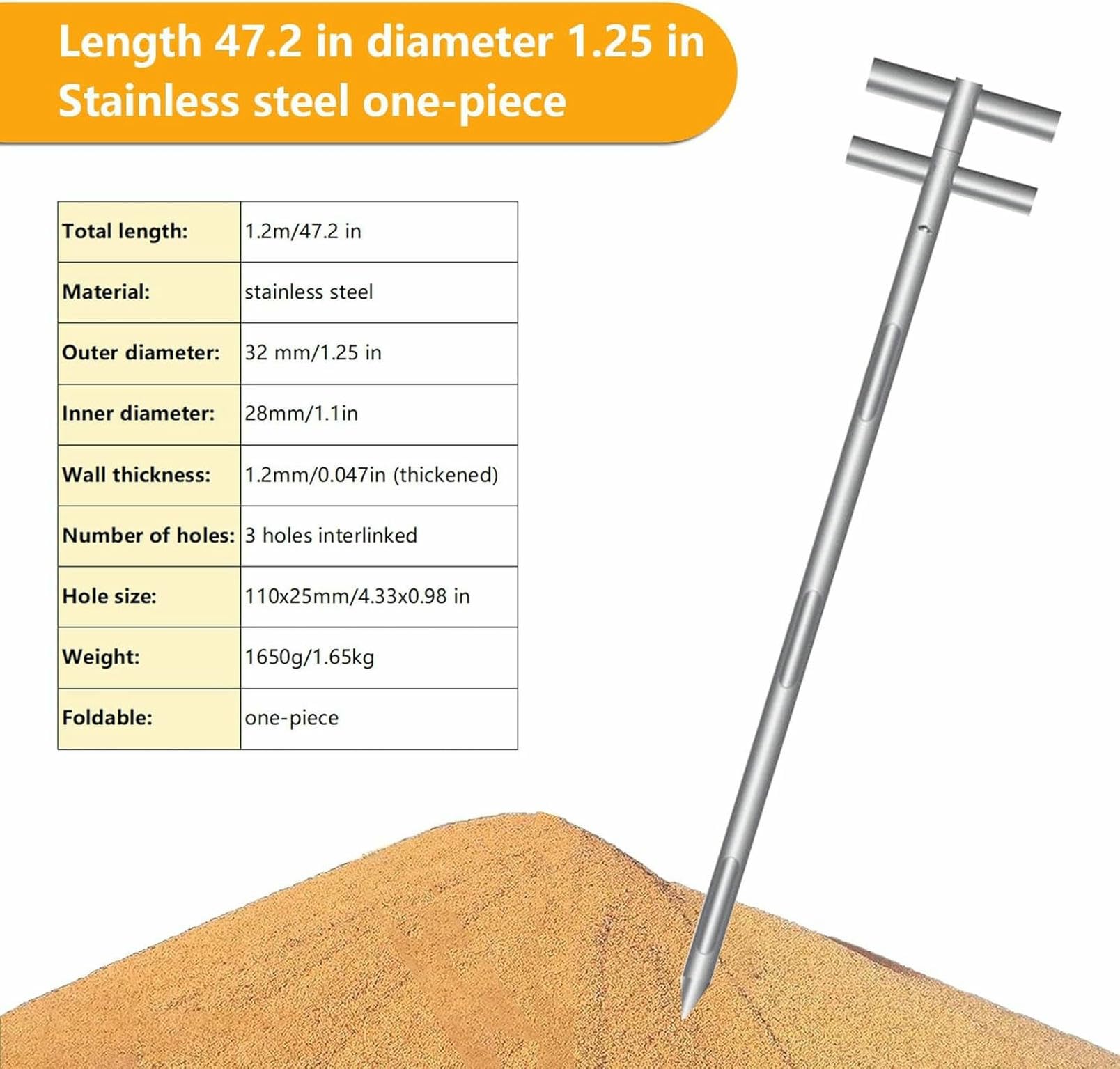 Campionatore industriale sfuso - Design robusto per campionamento di cemento, pellet di plastica, polveri chimiche nella produzione