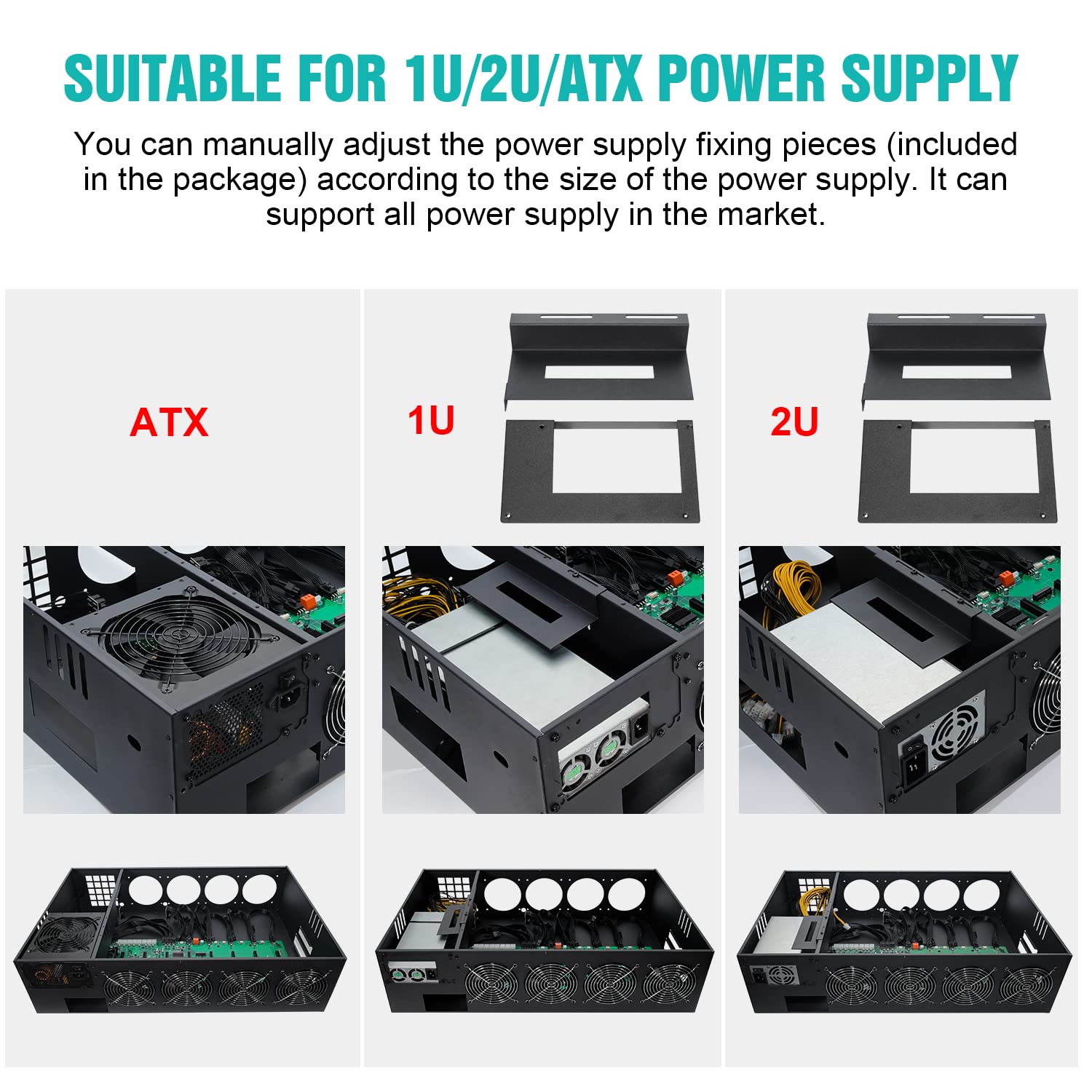 Amazon.com: GPNE Mining Rig Frame Case with Motherboard, CPU, 4G RAM, 4X  120mm Fans, Support 8pcs Adjustable Speed Fans & GPU Crypto Miner Machine  System for Currency ETH/ETC/ZEC (PSU & GPU is