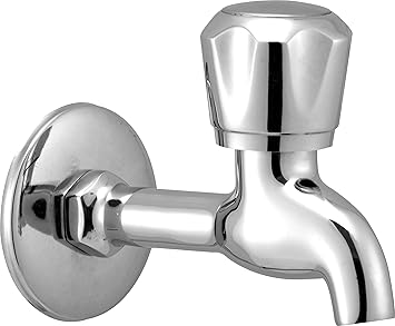 Smile Water Tap for Bathroom, Wash Basin & Kitchen Sink Long Body Stainless Brass Chrome Finish Water Tap (Silver,1 Piece) (MaxS_Tap_Conti_LB)