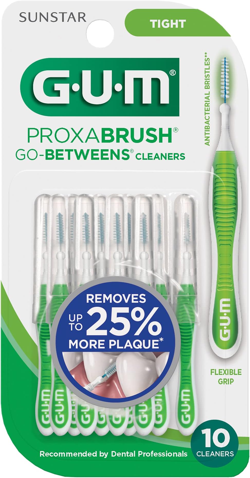 872H Sunstar Proxabrush Go-Betweens Cleaners Tight, 10 Count