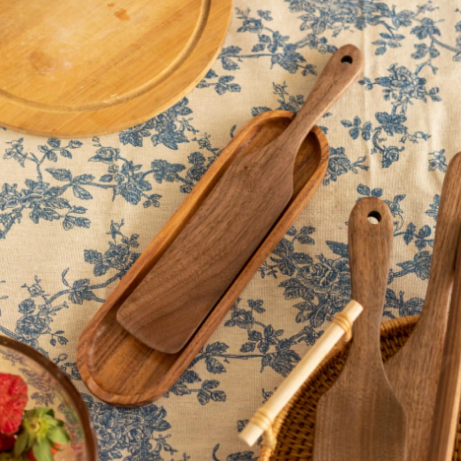 Repose Cuillère Cuisine, Lisse Petit Porte Cuillere Cuisine En Bois Porte Ustensiles Cuisine Pour Poele Vaisselle De Repos Spatule Cuillere Pince 94490068
