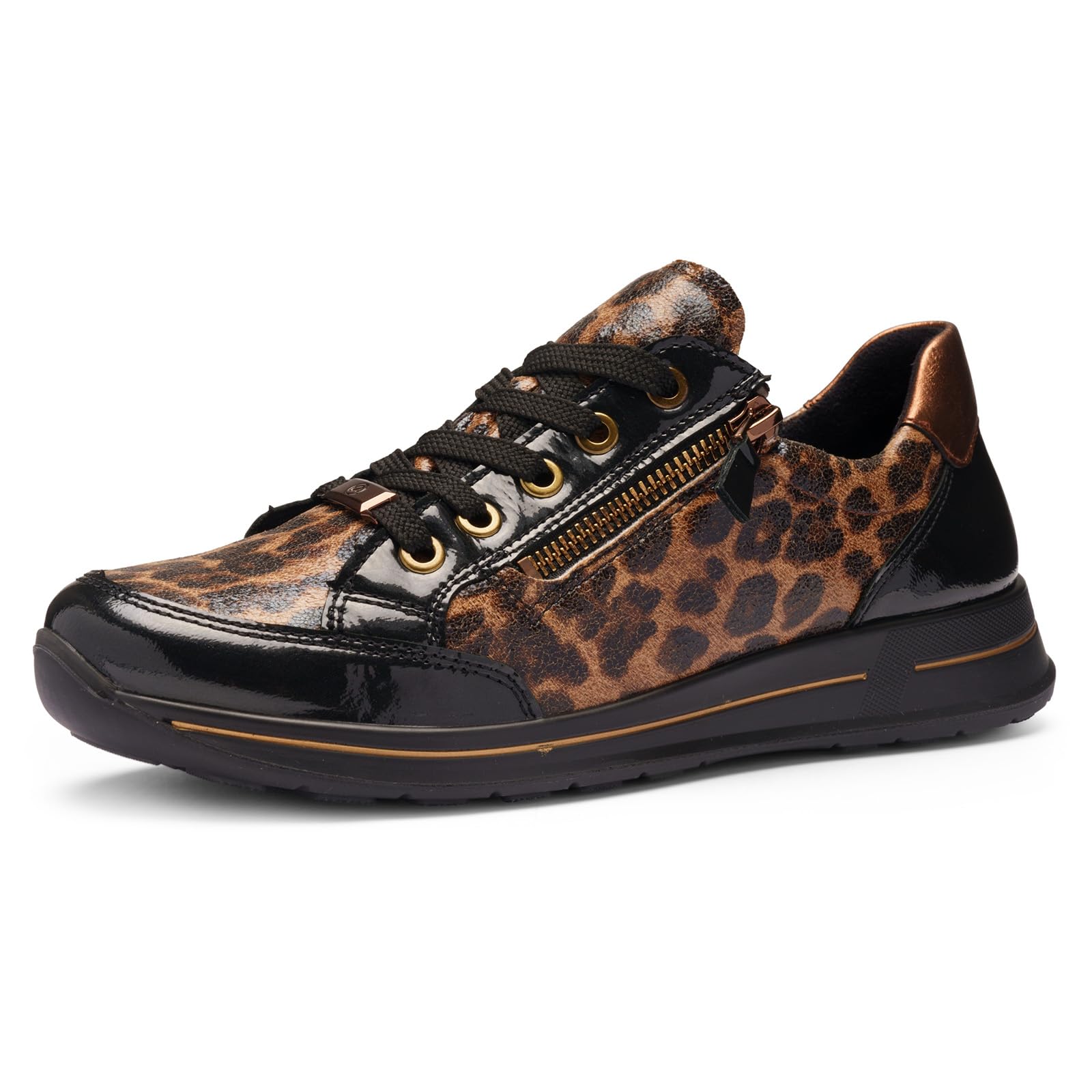 ARA Damen Sneaker Osaka Graphit, schwarz