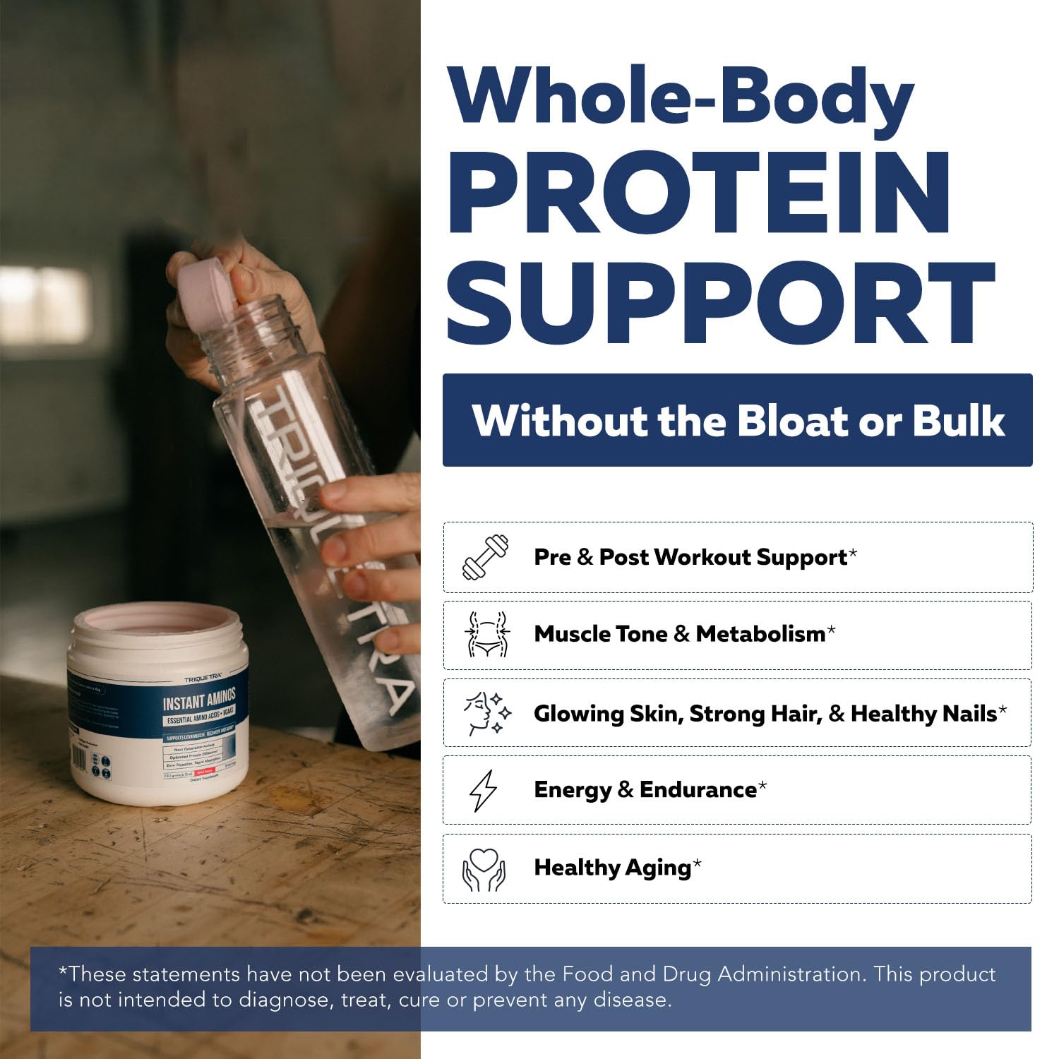 Instant Aminos - EAA+BCAA - 10 Essential Amino Acids Supplement - Rapid Absorption, Zero Digestion - Supports Lean Muscle, Recovery & Aging - 321% DIAAS Protein Score - Wild Berry (30 Servings) — Amazon image 7