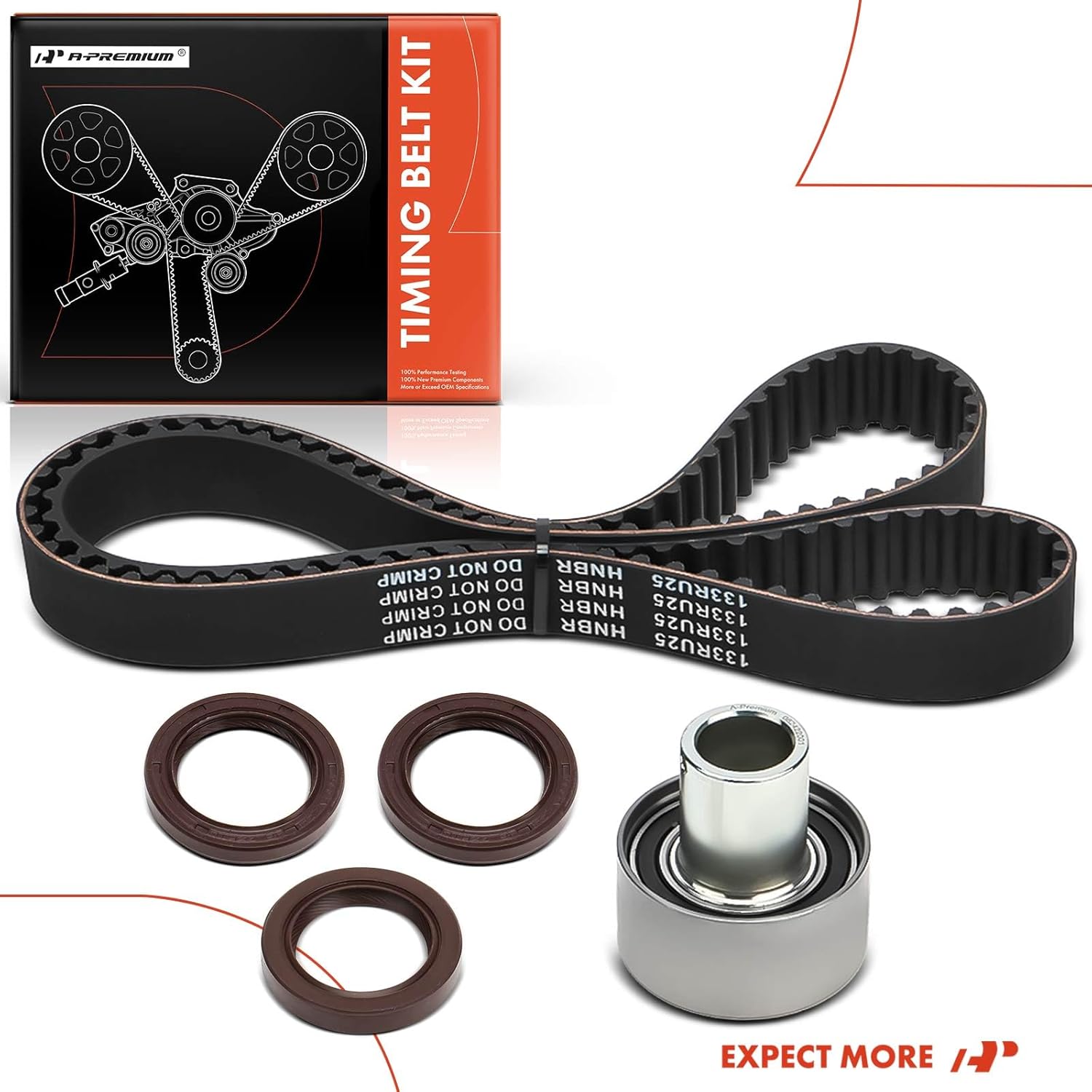 A-Premium Engine Timing Belt Kit Compatible with Nissan Frontier 1999-2004, Pathfinder 1993-2000, Maxima D21 1993-1994, Xterra 2000-2004, Quest 1993-2002, Pickup 1995, QX4 1997-2000, Villager