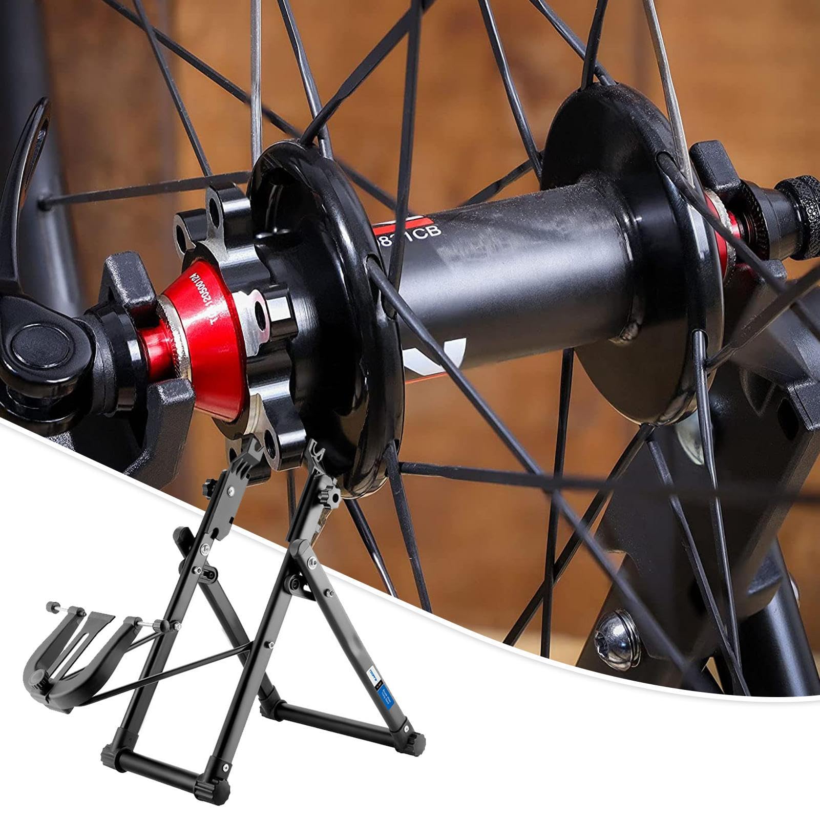 Fahrrad Zentrierständer - Laufrad Ständer, Klappbarer Radhalter | Professioneller Reifenzentrierer, Fahrrad Laufrad Werkzeug, Zentrierständer Für 29 Zoll, Robust Präzise Für Alle Fahrradtypen
