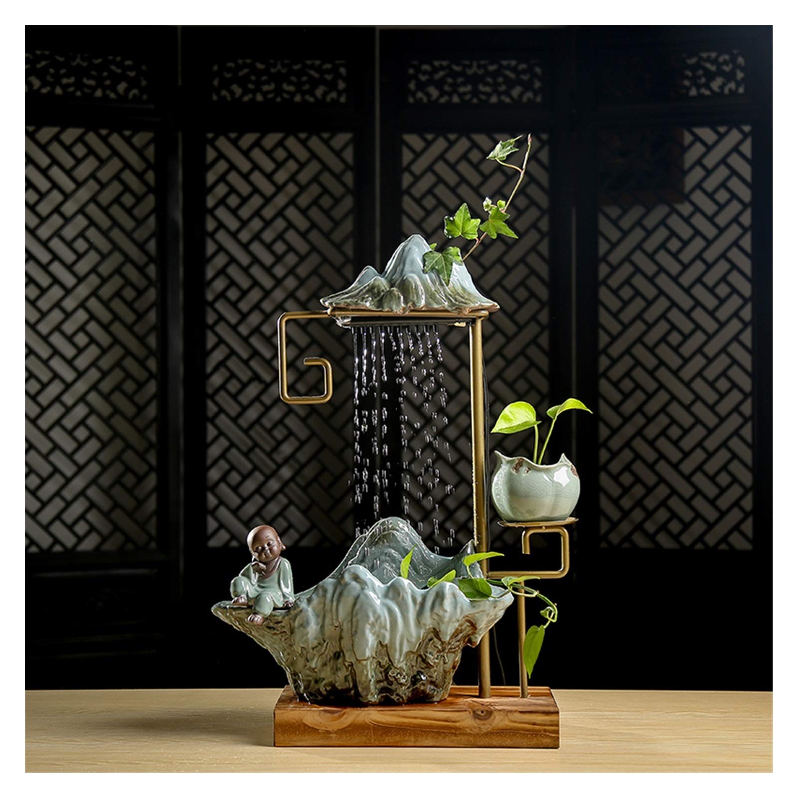 YIFEI2013-SHOP Indoor Water Fountain Creative Rockery Waterfall Landscape Flowing Device Object Feng