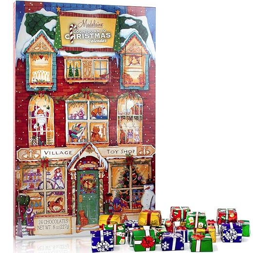 Madelaine Chocolate Advent Calendar With 24 Premium Milk Chocolates - 8 oz (227 grams)