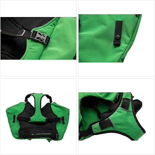 Miniatura 4 de Mochila grande para perros, mochila para perros con bolsillos laterales para perros pequeños, medianos y grandes, paquete táctico ajustable para