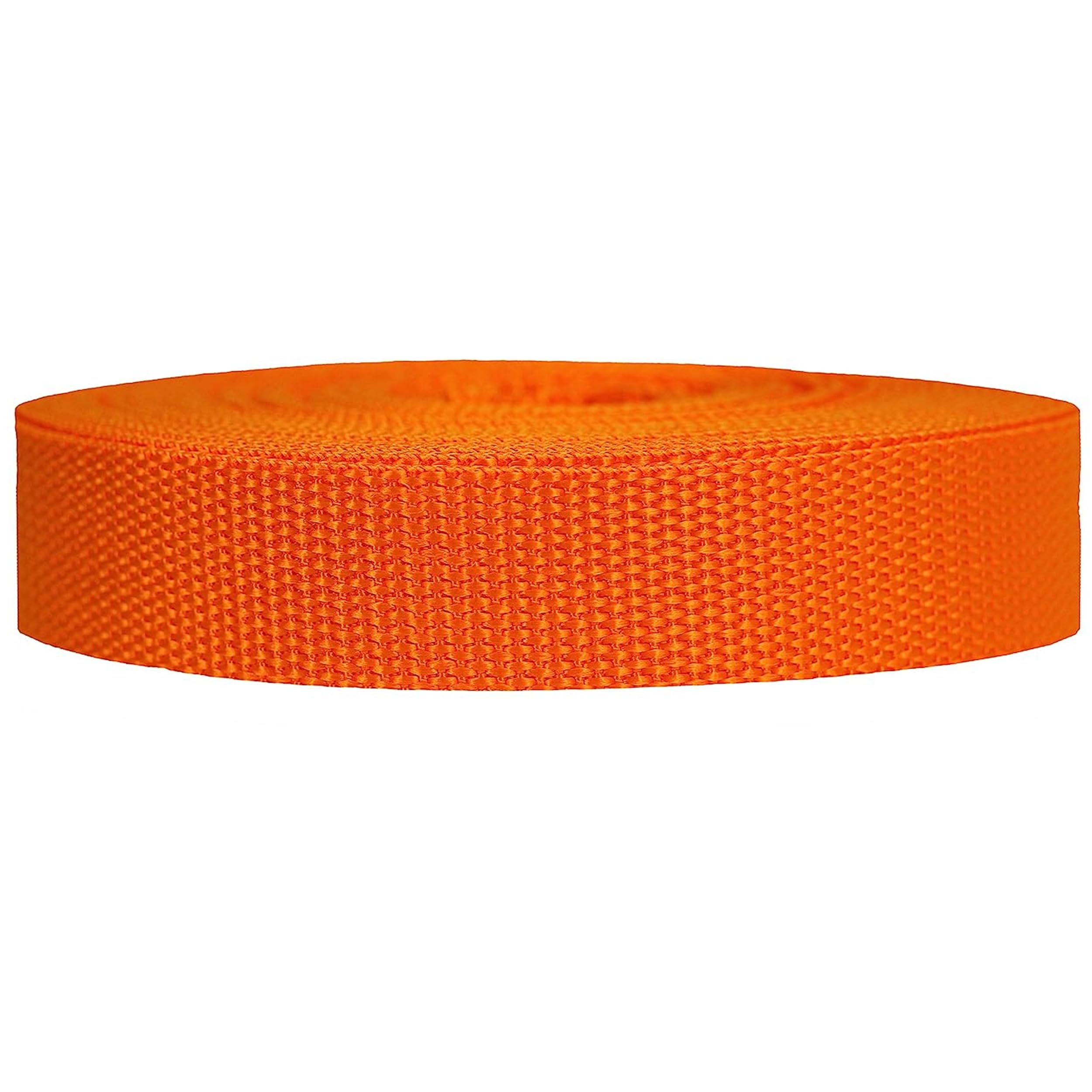 Strapworks Heavyweight Polypropylene Webbing - Heavy Duty Poly Strapping for Outdoor DIY Gear Repair 1.5 Inch x 25 Yards, Orange
