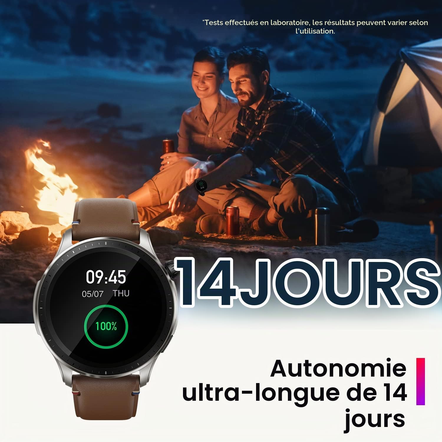 Amazfit GTR 4 Montre Connectée Homme GPS, SpO2/Cardiofréquencemètre/Moniteur de Sommeil, 150+ Modes Sportifs, Appel Bluetooth, Alexa, 1.43" AMOLED Smartwatch Sport(Noir)