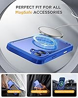 Vista 289 de Miracase Funda magnética para iPhone 14 de 6.1 pulgadas, protector de pantalla de vidrio templado integrado + protector de lente, compatible