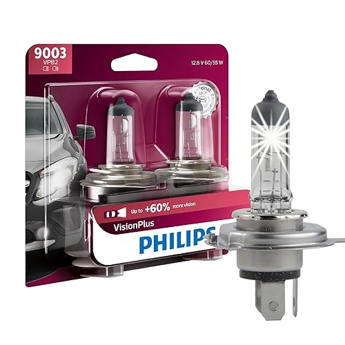 Philips Automotive Lighting 9003 VisionPlus Deluxe Upgrade Automotive Replacement Headlight