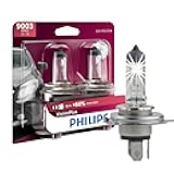 Philips Automotive Lighting 9003 VisionPlus Deluxe Upgrade Automotive Replacement Headlight Bulb, Fits Select High Beam, Low Beam, or Fog Positions (Pack of 2)