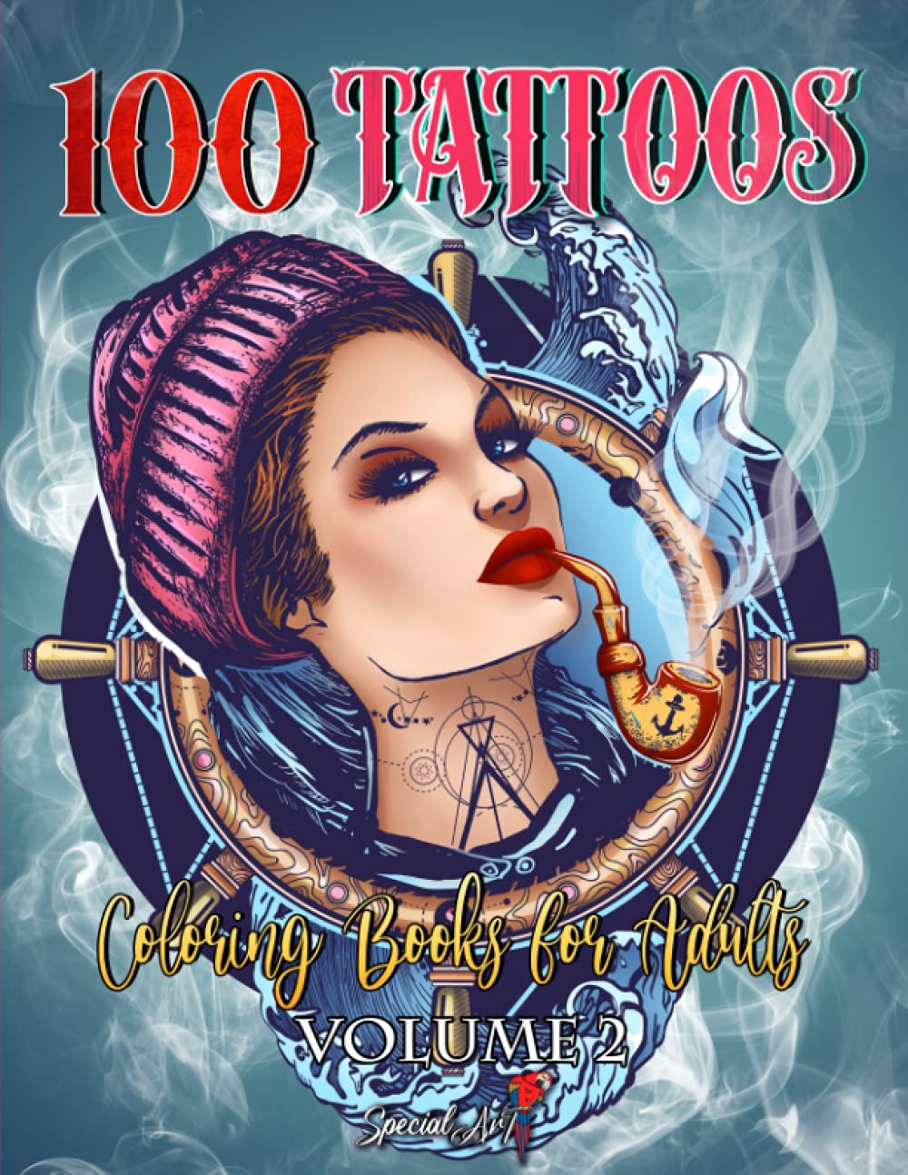 100 Tattoos Coloring Book for Adults: World's Most Beautiful Selection of Tattoo Modern Designs for Stress Relieving and Relaxation (Vol. 2)