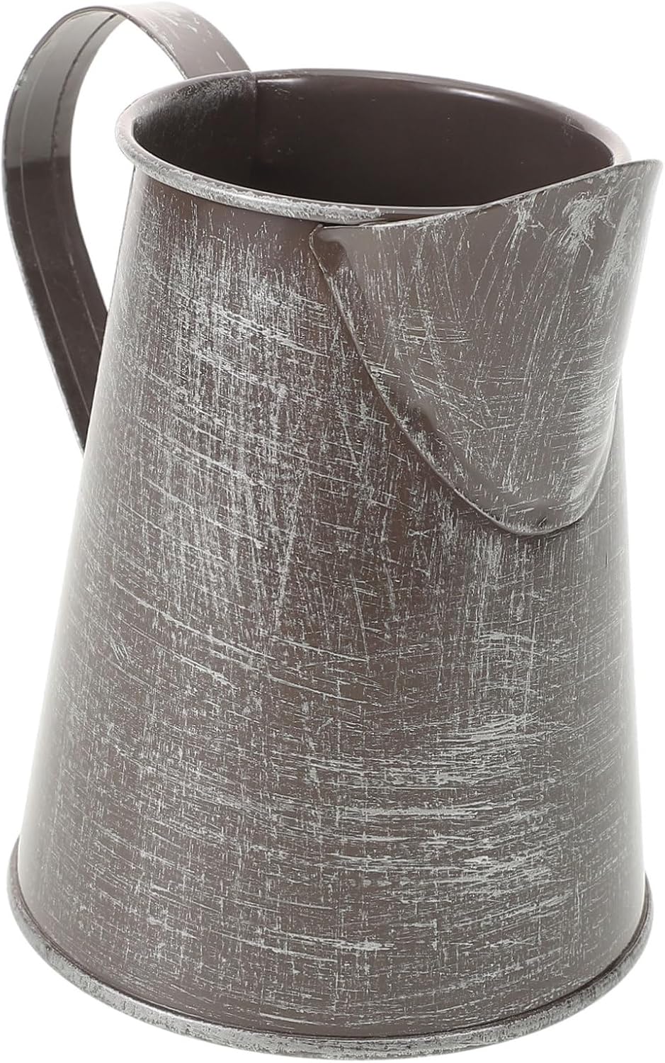 Retro Iron Flower Arrangement Pot with Handle for Household Decor