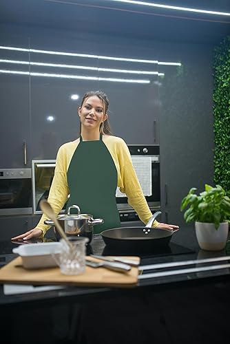 Miniatura 6 de Linteum - Delantales de babero para restaurante y cocina (28.0 x 31.9in)