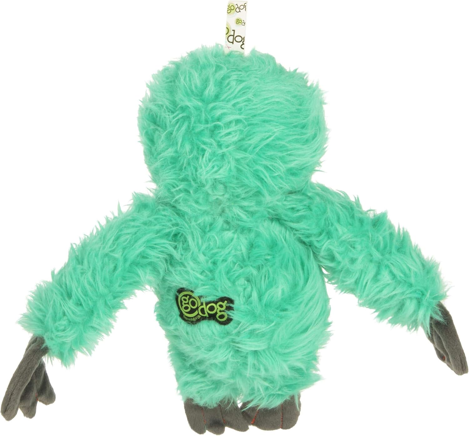 goDog Plush Dog Toy Teal, One Size