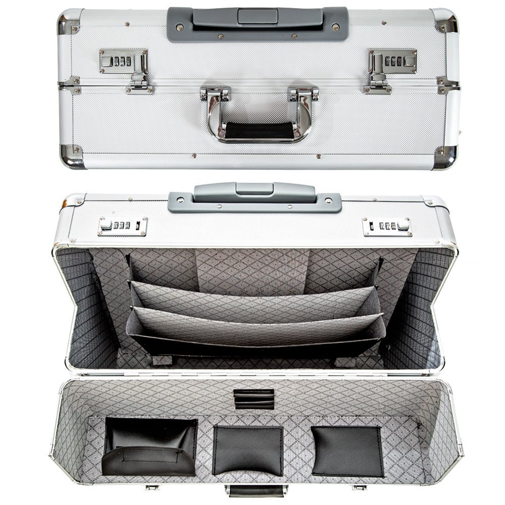 tectake XL Trolley da Viaggio da Pilota Valigia per Volo Viaggi Vacanze Bagaglio A Mano