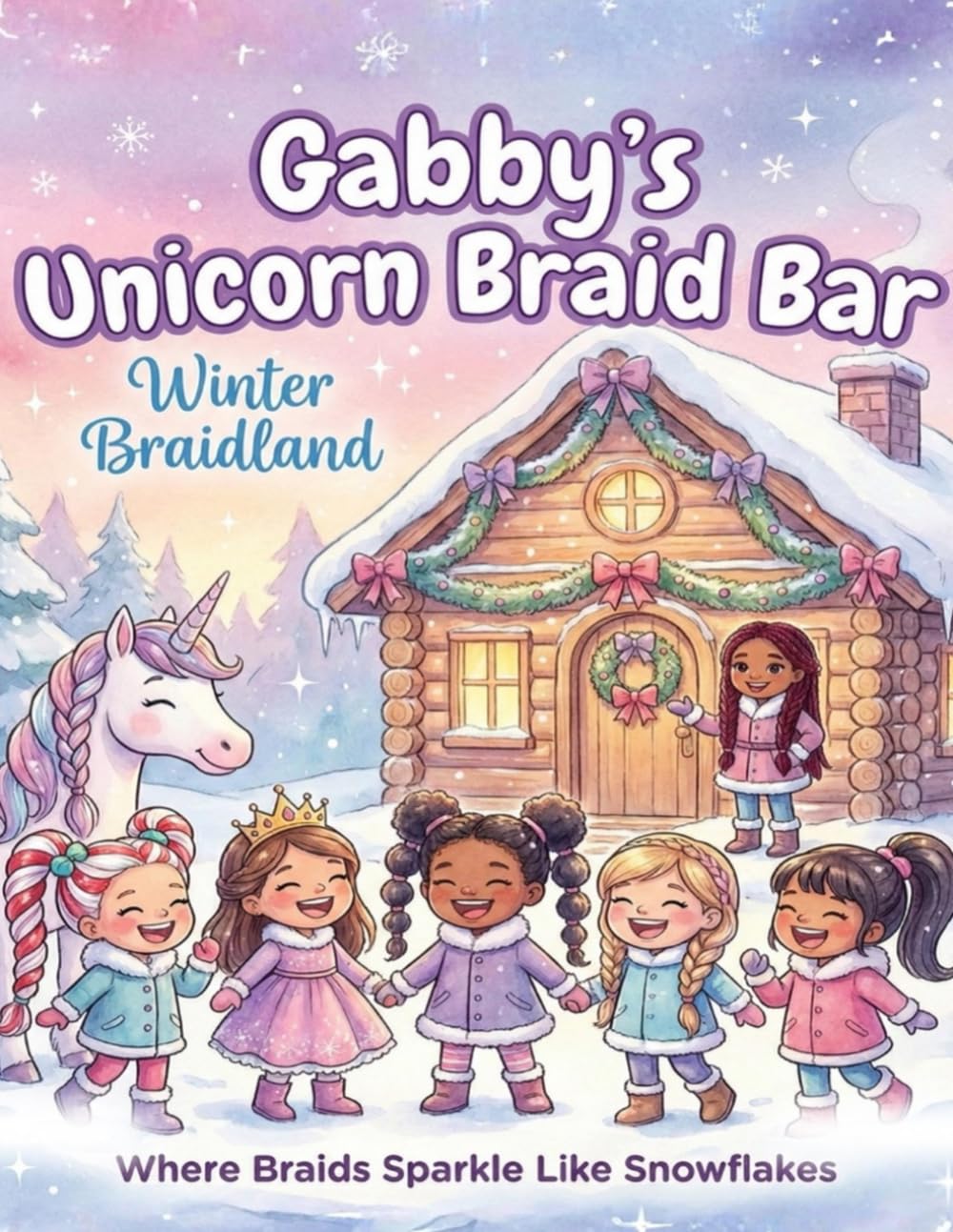 Gabby’s Unicorn Braid Bar: Winter Braidland: Where Braids Sparkle Like Snowflakes (Gabby’s Unicorn Braid Bar Coloring & Activity Books)
