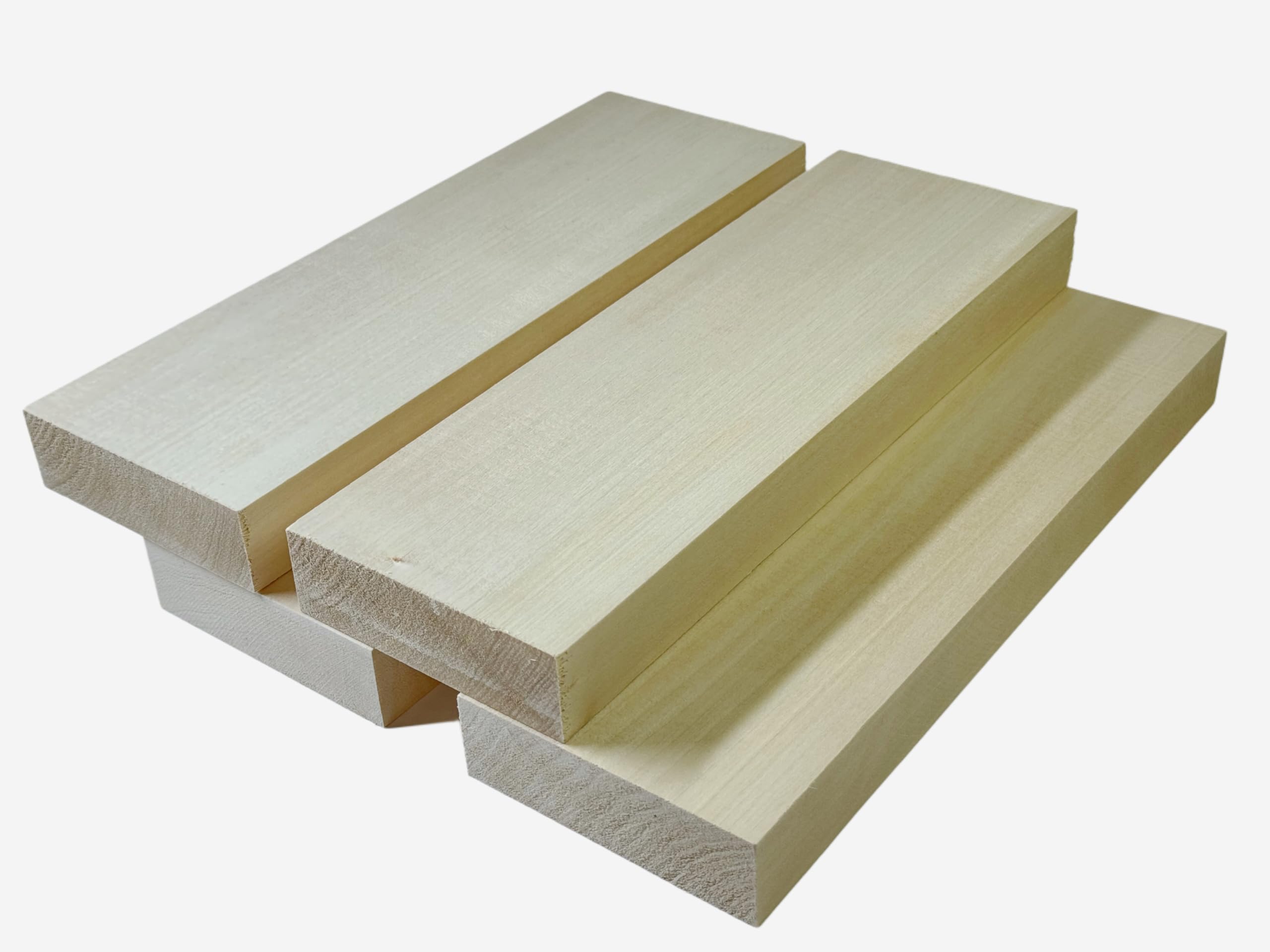 2 Blocchi Legno Tiglio per Intaglio (30x10x3 cm) – Legno Morbido per Wood Carving, Ideale per Principianti e Hobby Creativi