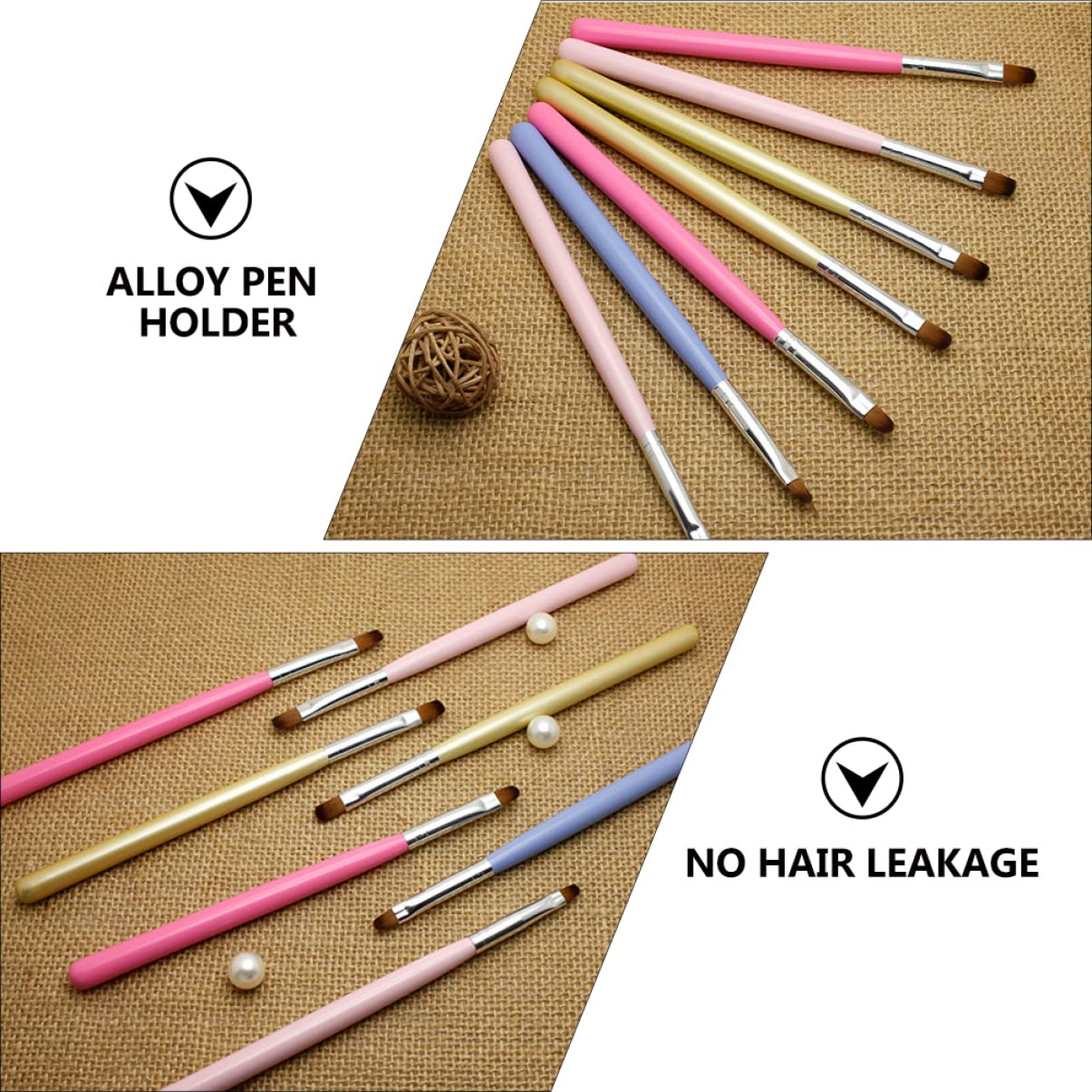 FRCOLOR 32pezzi Pennelli Per Nail Art Con Manici Ergonomici e Bristle Resistenti Per Estensioni e Decorazioni Unghie Per Uso Professionale e Personale