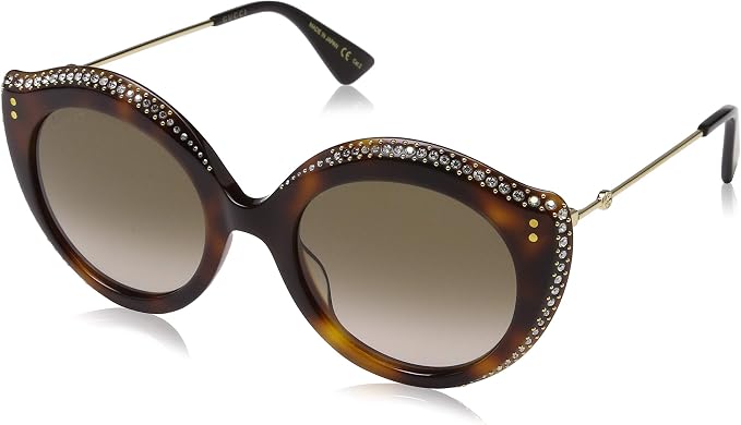 Gucci GG0214S 003 Occhiali da Sole, Marrone (3/Brown), 52 Donna :  Amazon.it: Abbigliamento