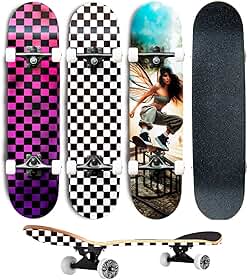 Skate Semi Profissional Montado Completo Modelos 7.5