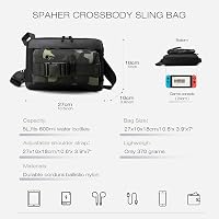 SPAHER Vízlepergető Mellkas Táska - Unisex Crossbody Válltáska, 5L, iPad/Tablet Kompatibilis, Szürke, Túrázáshoz, Utazáshoz 4