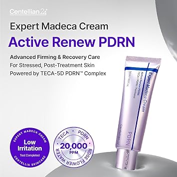 CENTELLIAN 24 Madeca Cream Active Renew PDRN - Korean Face Moisturizer for Dry Skin, Firming & Hydrating Anti-Aging Cream with PDRN, Hyaluronic Acid & Glutathione, Skin Barrier Repair, 1.69 fl oz