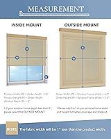 Vista 6 de Persianas motorizadas de filtrado de luz compatibles con Alexa Google, persianas inteligentes automáticas, control remoto, 70% opacas, color blanco