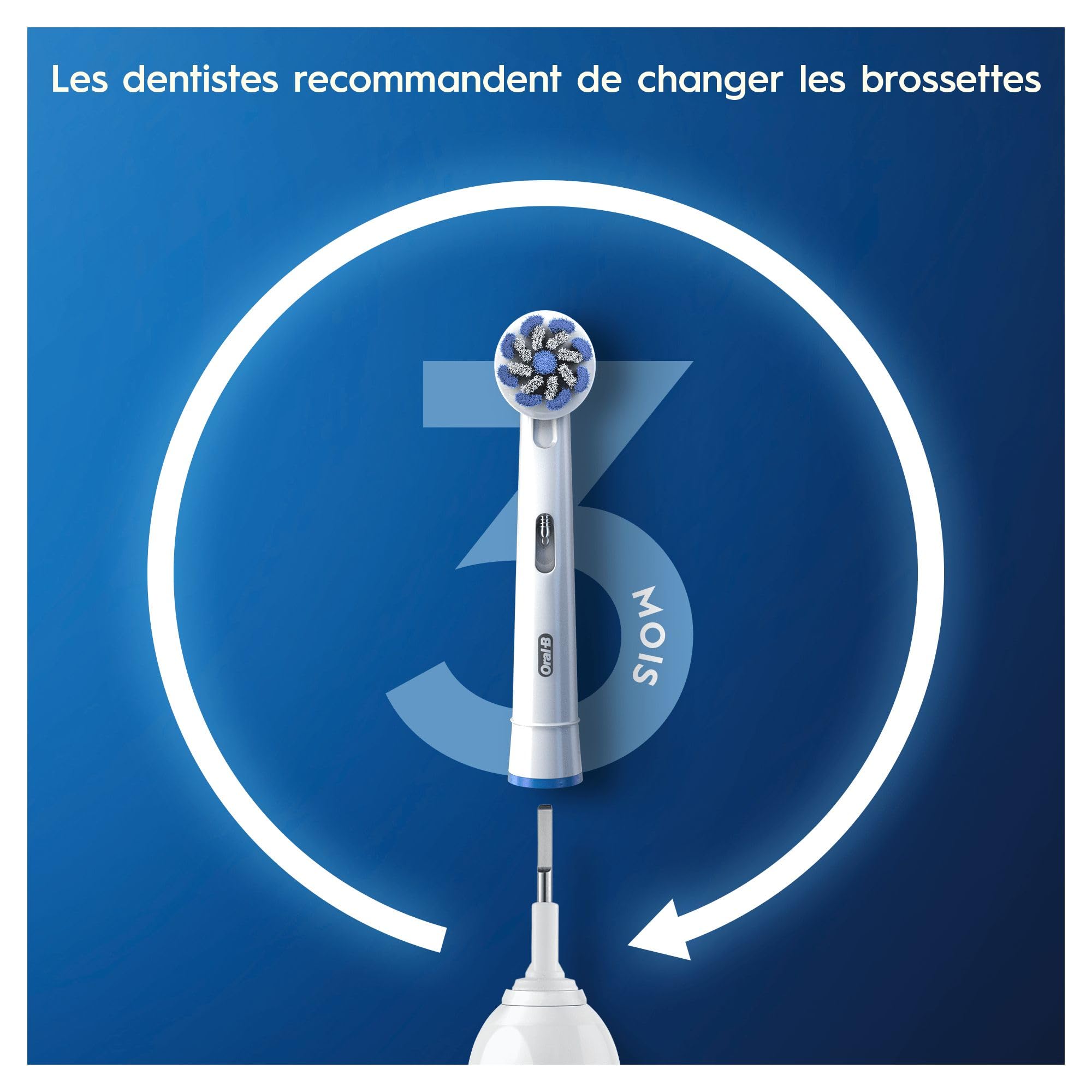Braun Oral-B PRO 1 700 Brosse À Dents Électrique Rechargeable, 1 Brossette