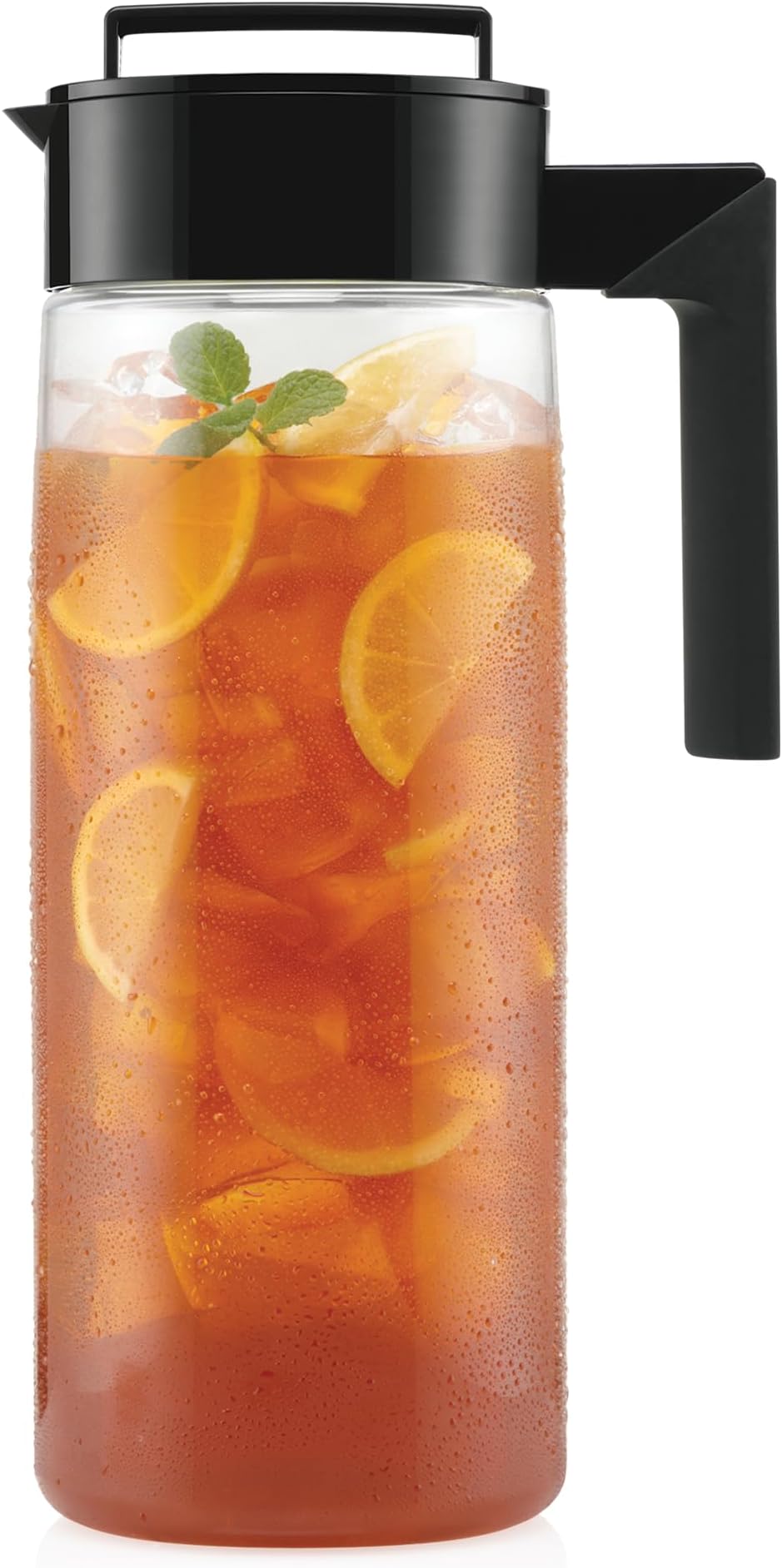 Patented and Airtight Pitcher Made in the USA, BPA Free, 2 qt, Black