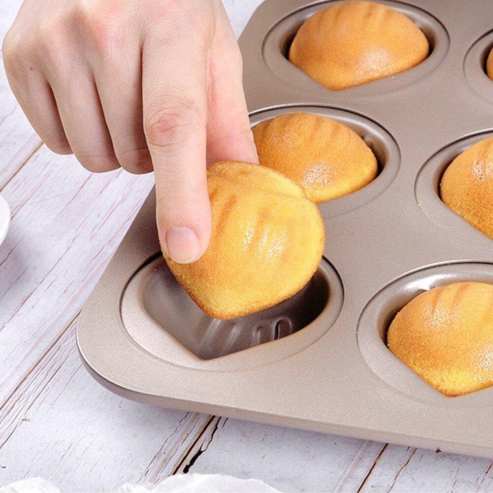 Wudaizhi Pan À Gâteau De Châtaignier 3D Moule De Boulangerie Antiadhésive Madeleine Pan 12 Cavités Madeleine Câle De Châtaignier Pan De Décoration Pan De Desserts