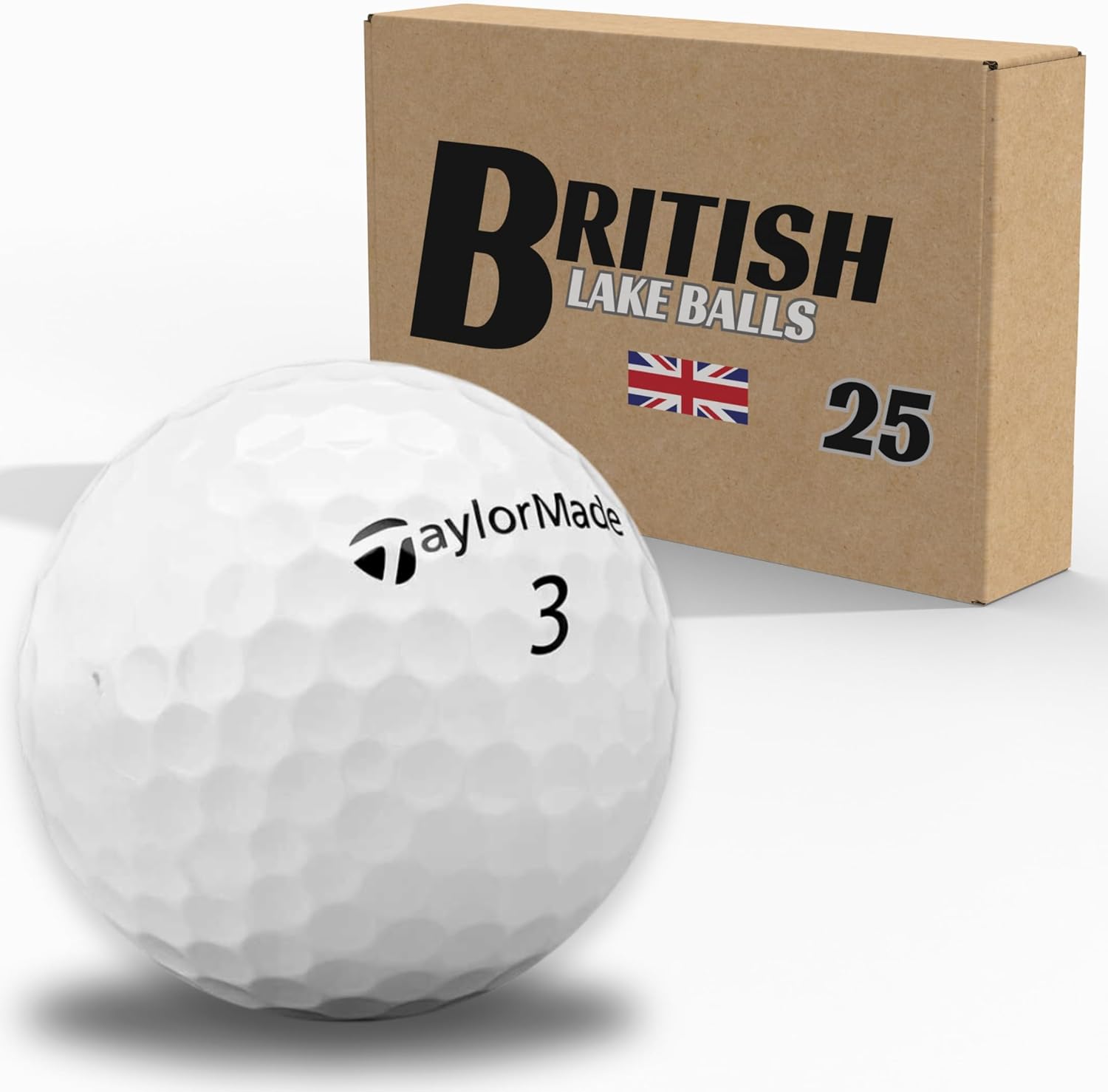 British Lake Balls 25 TaylorMade Lake Balls Golf Balls [PEARL/GRADE A