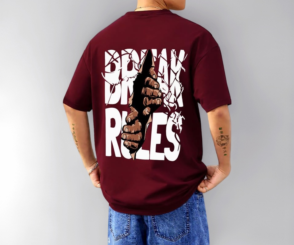 AUSK Baggy Hip-Hop T-Shirt for Men - Image 1